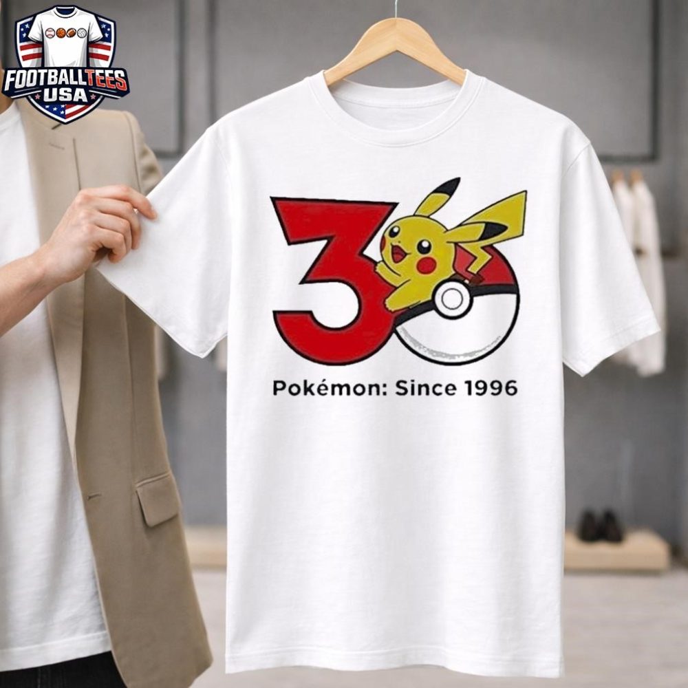 30Th Anniversary Of Pokemon Since 1996 Shirt