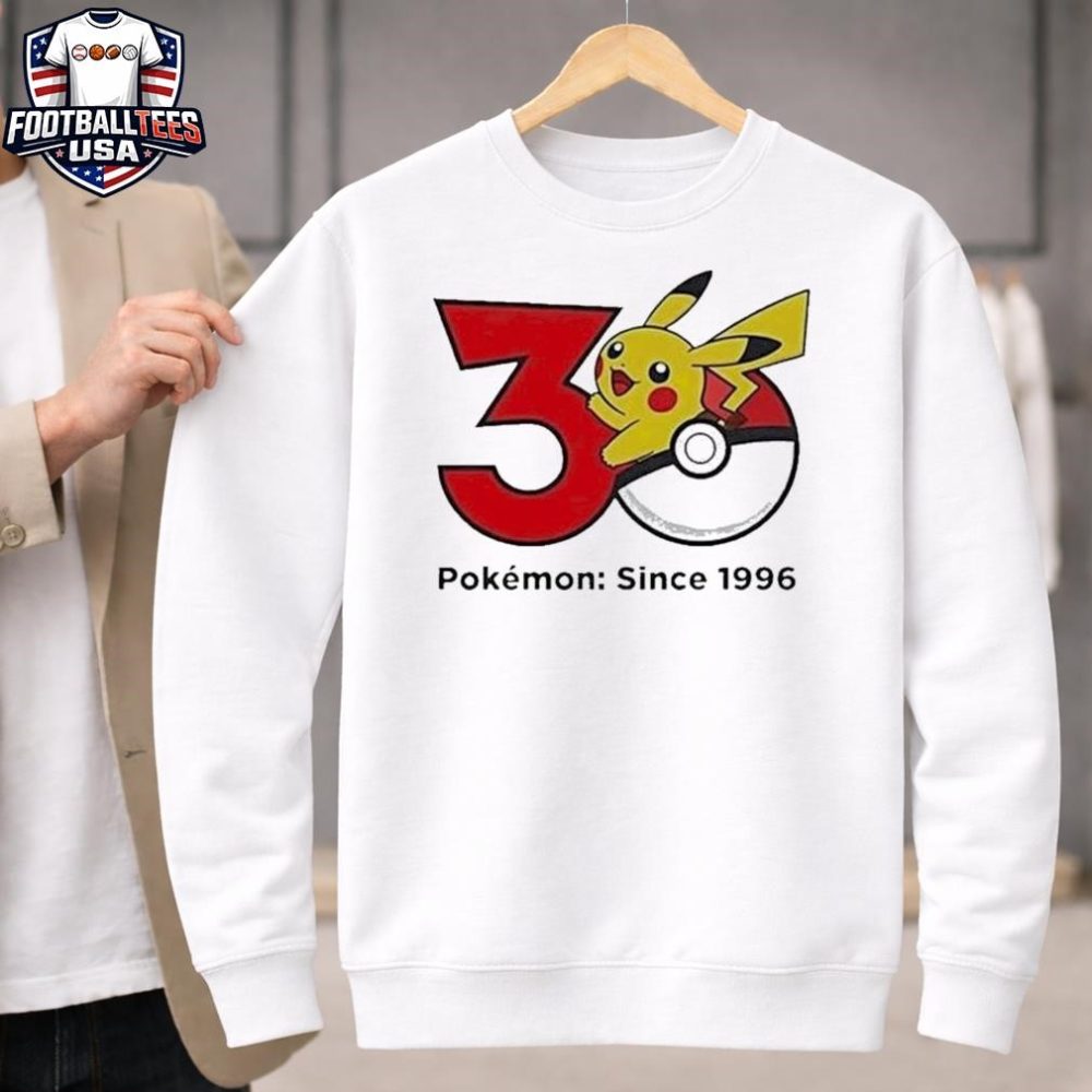 30Th Anniversary Of Pokemon Since 1996 Shirt - Image 4