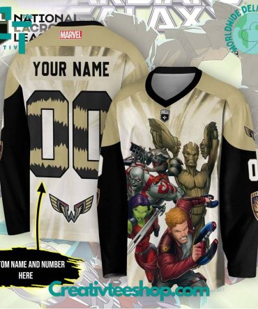 Nll Philadelphia Wings X Guardians Of Galaxy Hockey Jersey