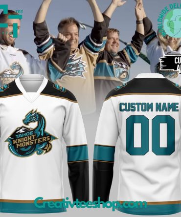 Tahoe Knight Monsters White Hockey Jersey