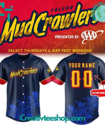 Toledo Mud Crawlers Special New Personalized Baseball Jersey
