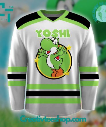 Super Mario Yoshi Hockey Jersey