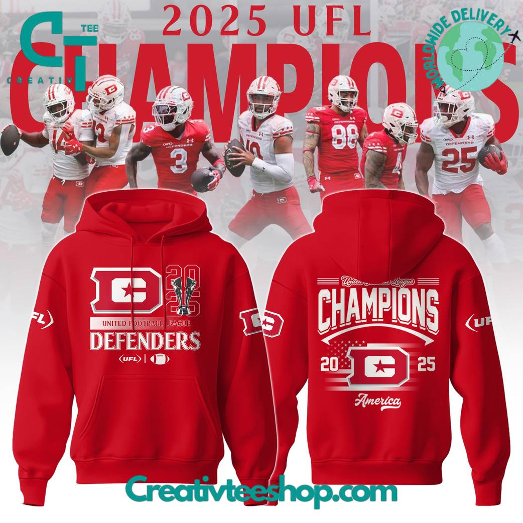 Dc Defenders 2025 United Football League Special Hoodie