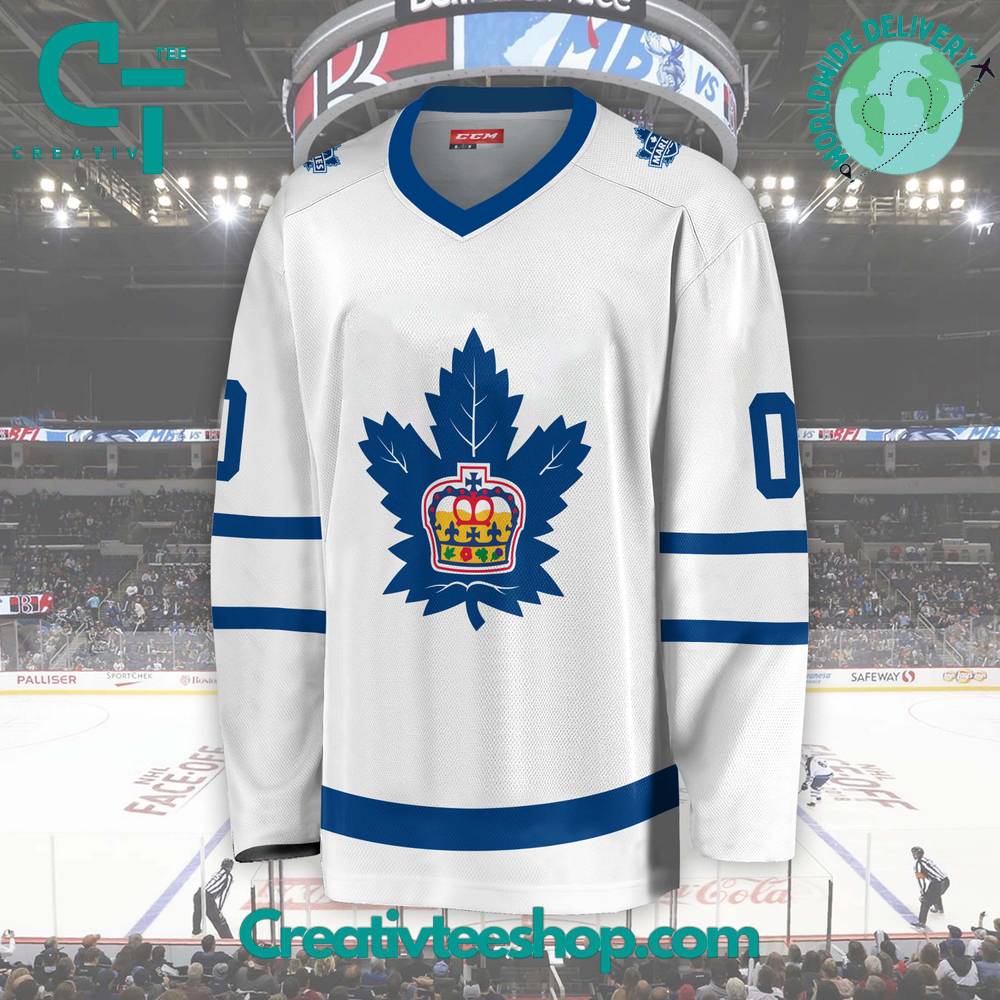 Ahl Toronto Marlies 2024 White Hockey Jersey - Image 2