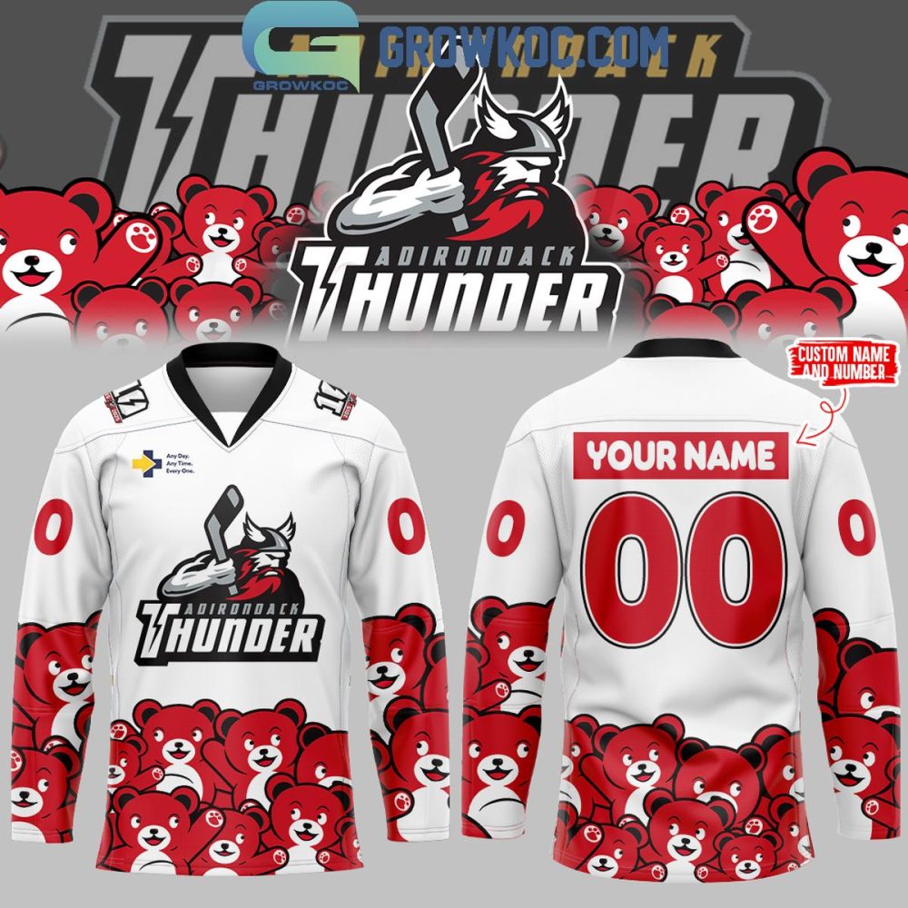 Adirondack Thunder Teddy Toss Tradition Basketball Personalized Hockey Jersey
