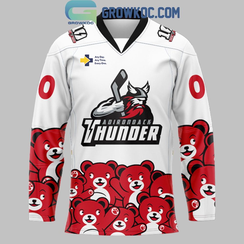 Adirondack Thunder Teddy Toss Tradition Basketball Personalized Hockey Jersey - Image 2