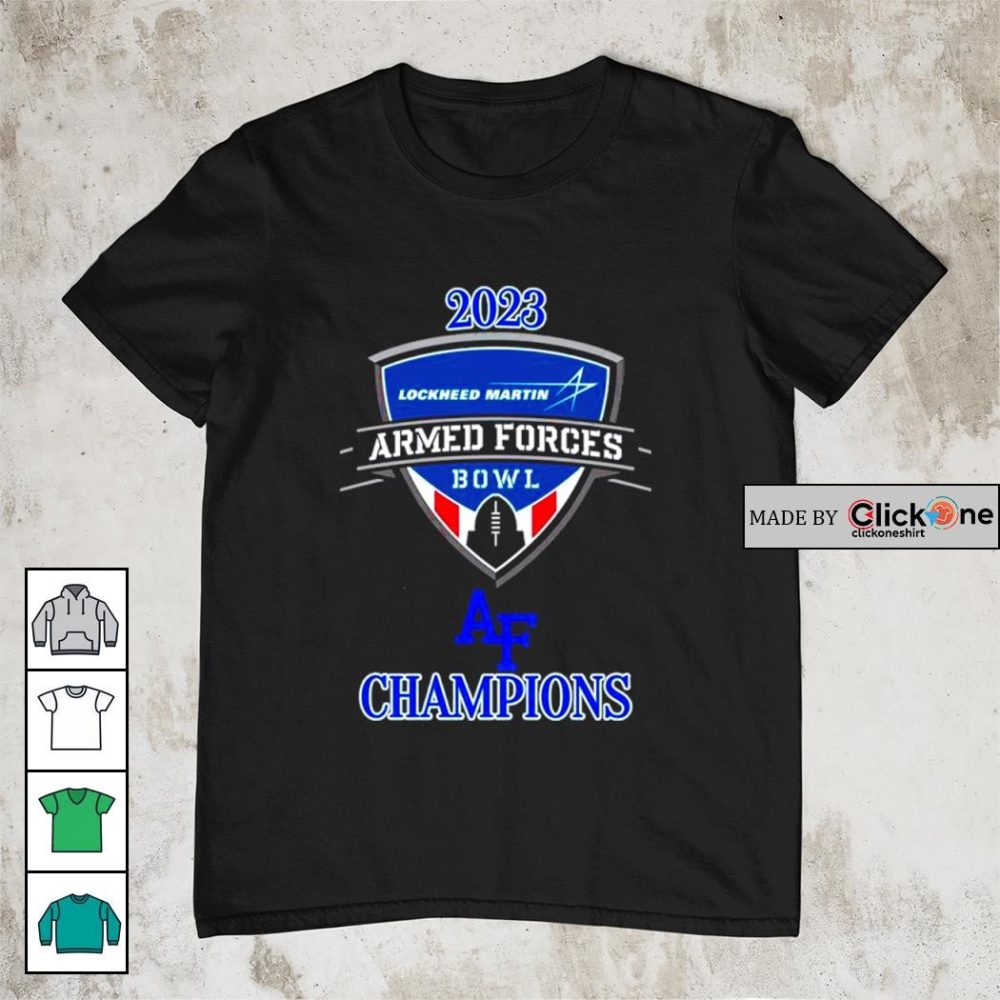 Air Force Falcons 2023 Lockheed Martin Armed Forces Bowl Champions Shirt