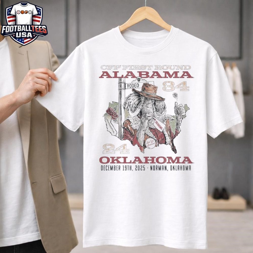 Alabama 34 24 Oklahoma Cfp First Round December 18Th 2025 Norman Oklahoma Unisex Shirt