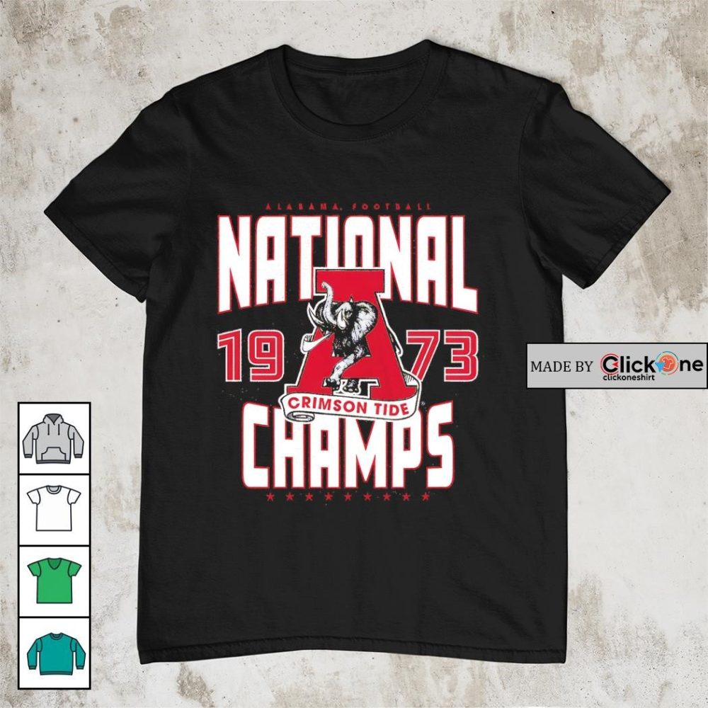 Alabama Crimson Tide 1973 National Champions Elephant Shirt