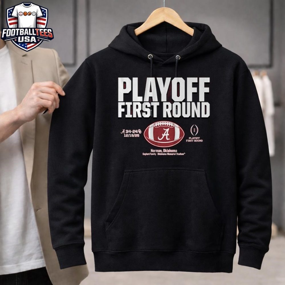 Alabama Crimson Tide 2025 Cfp First Round Winner T-Shirt - Image 3