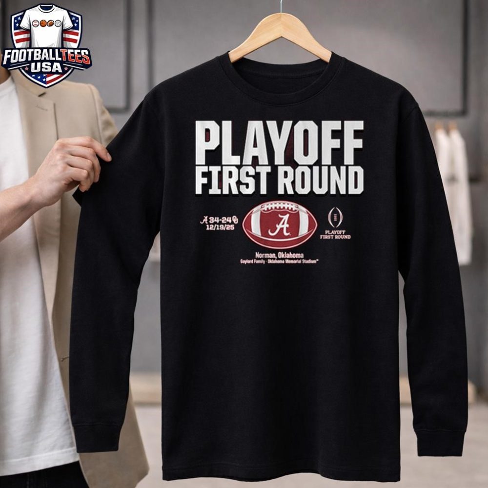 Alabama Crimson Tide 2025 Cfp First Round Winner T-Shirt - Image 4