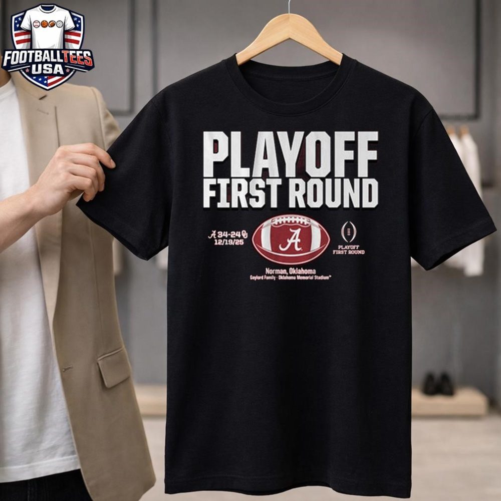 Alabama Crimson Tide 2025 Cfp First Round Winner T-Shirt