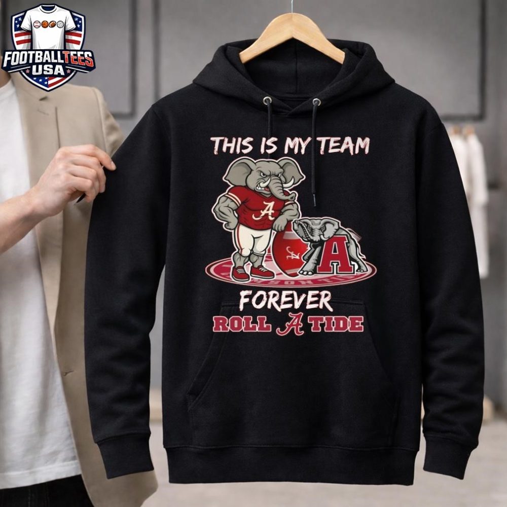 Alabama Crimson Tide College Playoffs Winners 2025 My Team Forever Unisex Shirt - Image 3