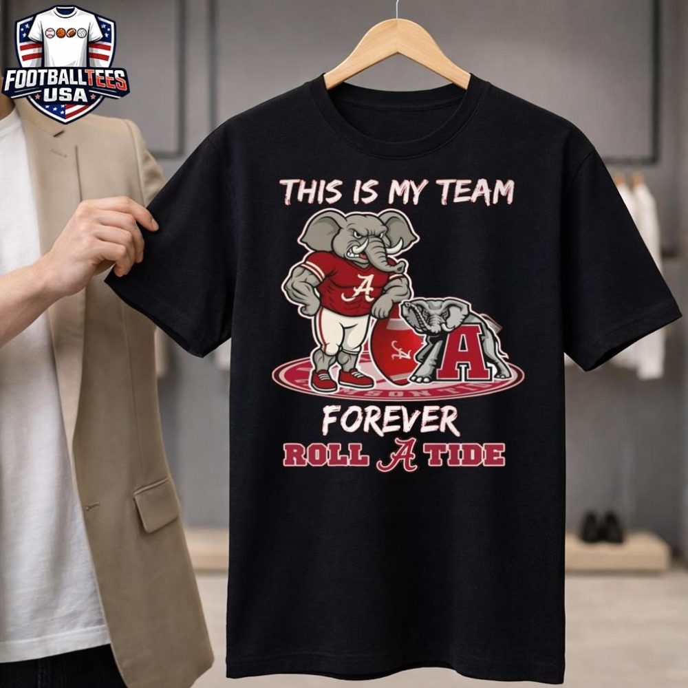 Alabama Crimson Tide College Playoffs Winners 2025 My Team Forever Unisex Shirt