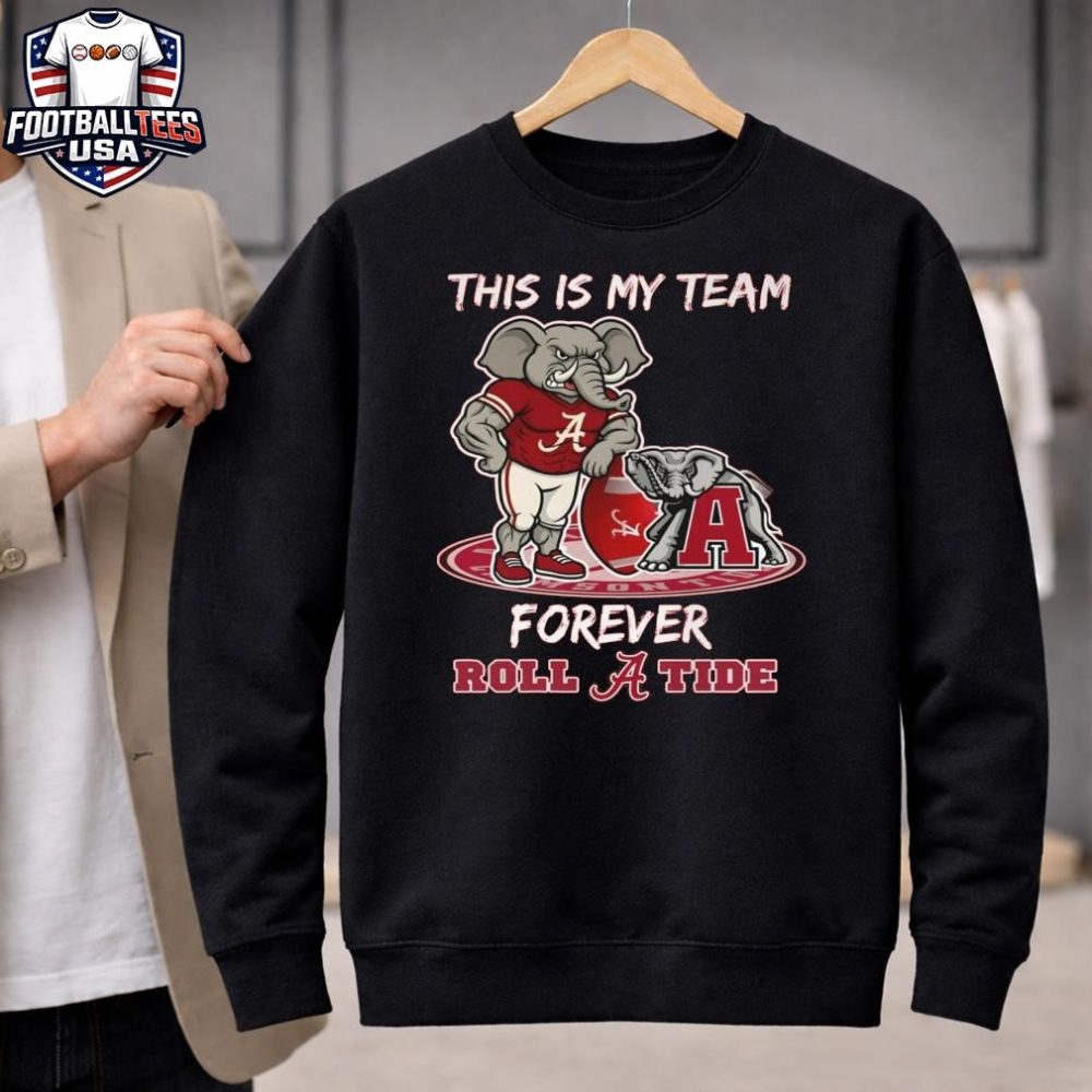 Alabama Crimson Tide College Playoffs Winners 2025 My Team Forever Unisex Shirt - Image 2