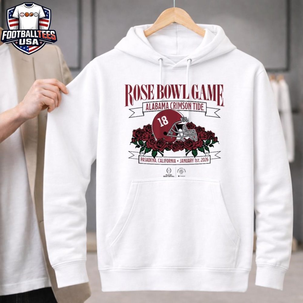 Alabama Crimson Tide Football Rose Bowl Game Pasadena California January 1St 2026 Unisex Shirt - Image 2