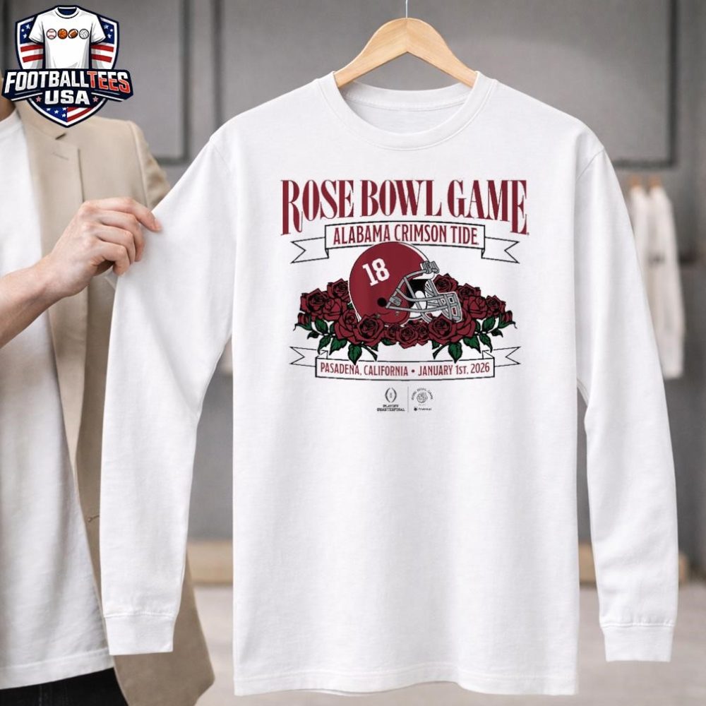 Alabama Crimson Tide Football Rose Bowl Game Pasadena California January 1St 2026 Unisex Shirt - Image 3