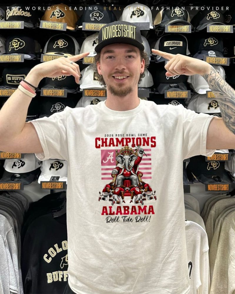 Alabama Crimson Tide Ncaa 2026 Rose Bowl Game Champions King Shirt