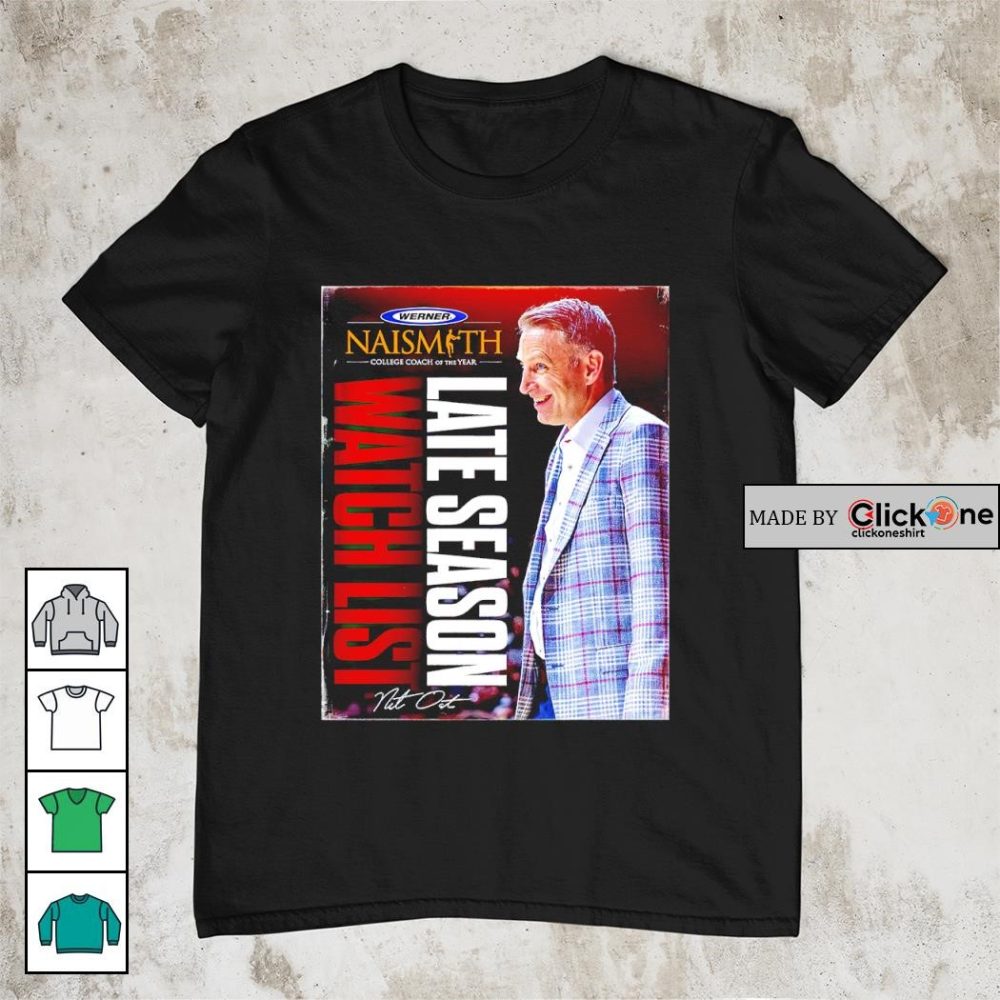 Alabama Crimson Tide Nat Oats Werner Ladder Naismith College Coach Of The Year Signature Shirt