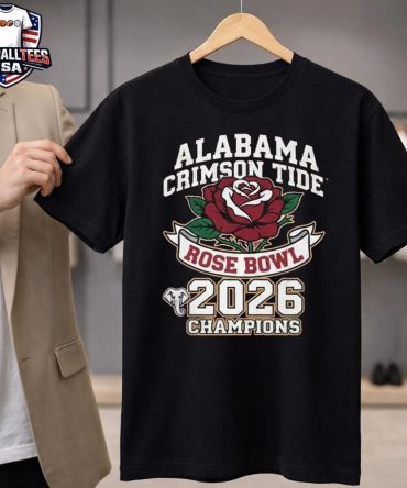 Alabama Crimson Tide Rose Bowl Champions Flower Rose 2026 T-Shirt