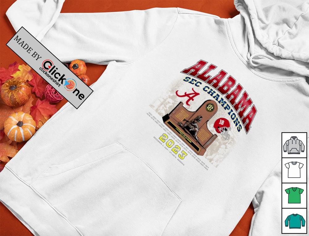 Alabama Crimson Tide Sec Champions University Of Alabama 2023 Champions Shirt - Image 2