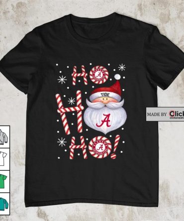 Alabama Crimson Tide Santa Ho Ho Ho Christmas Shirt