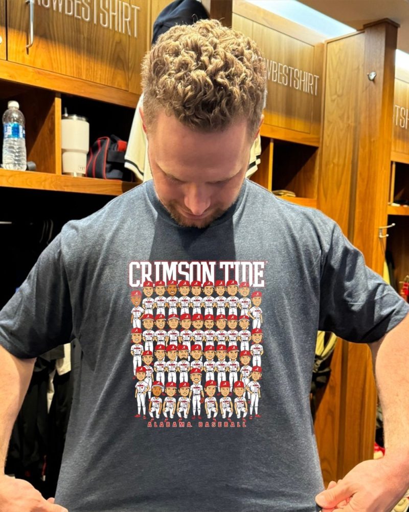 Alabama Crimson Tide Football Player All Member Caricature Shirt