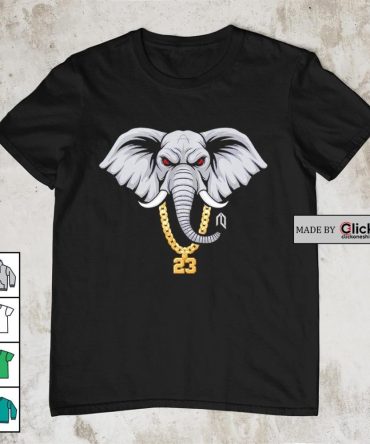 Alabama Crimson Tide Roll Tide Champions Elephant Gold Necklace 23 Shirt
