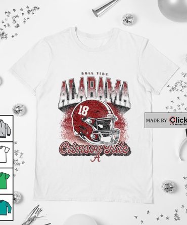 Alabama Crimson Tide Roll Tide Helmet 18 Retro Shirt