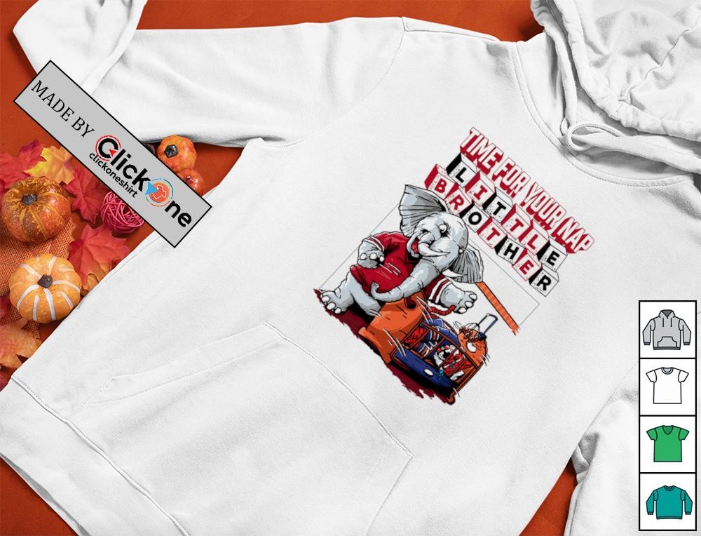 Alabama Crimson Tide Vs Auburn Tigers Time For Your Nap Little Brother Shirt - Image 2