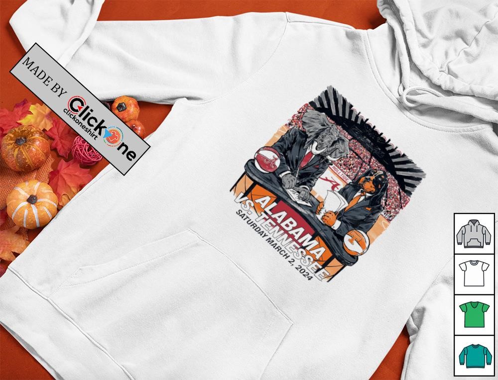 Alabama Crimson Tide Vs Tennessee Volunteers Saturday March 2 2024 Shirt - Image 2