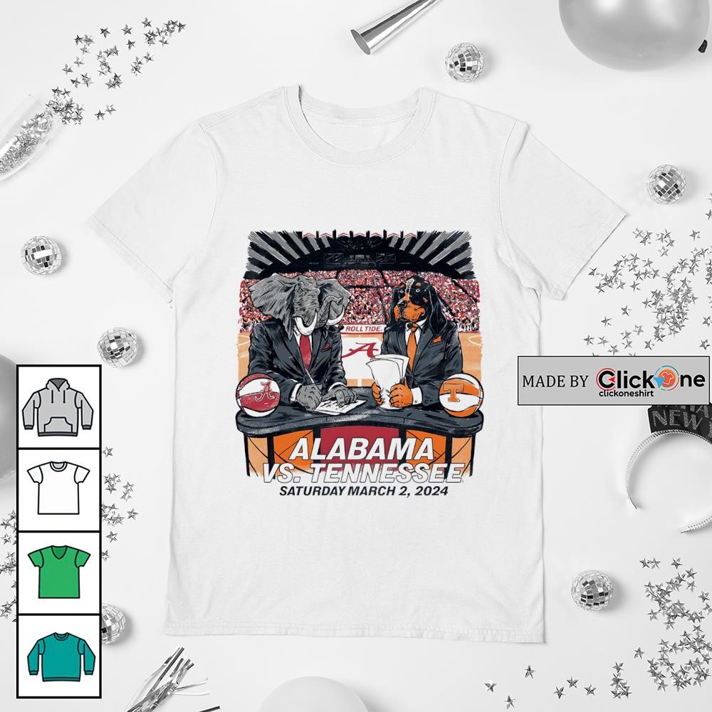 Alabama Crimson Tide Vs Tennessee Volunteers Saturday March 2 2024 Shirt