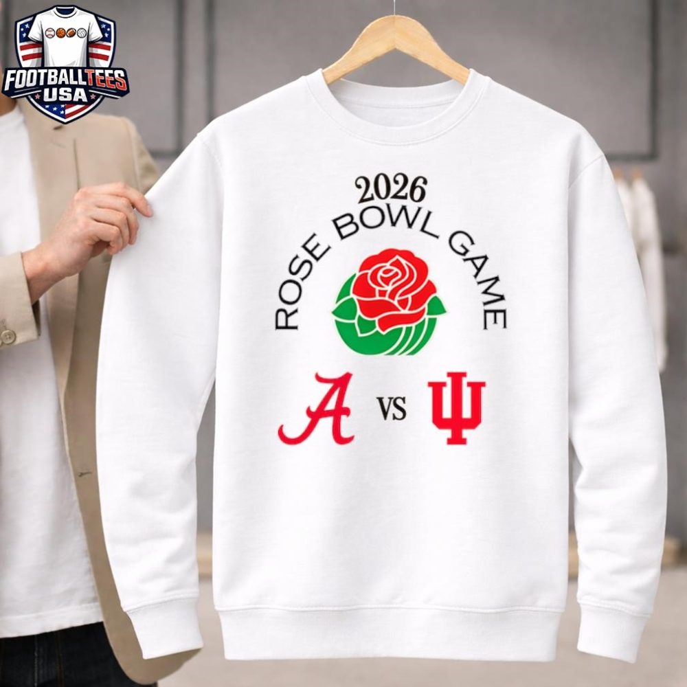 Alabama Vs. Indiana Rose Bowl Game Cfp Quarterfinal Rose Bowl Stadium January 1St 2026 T-Shirt - Image 4