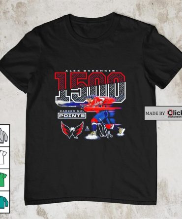 Alexander Ovechkin Washington Capitals 1500 Career Points Signature Shirt