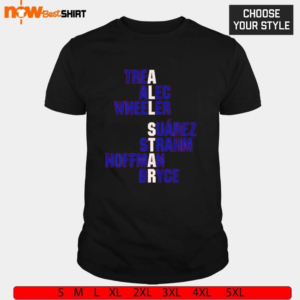 All-Stars Philadelphia Baseball Trea Alec Wheeler Suarez Shirt