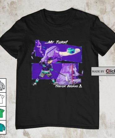 Anaheim Ducks Trevor Zegras Signature My Turn Shirt