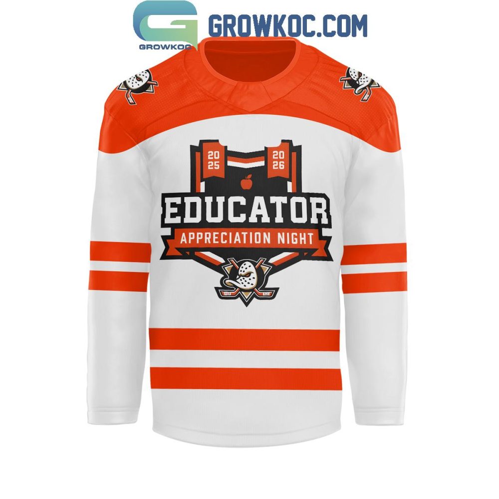 Anaheim Ducks X Educator Appreciation Night 2026 Hockey Jersey - Image 2