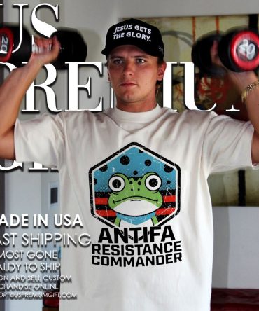 Antifa Resistance Commander Frog Emblem Portland Protest Shirt