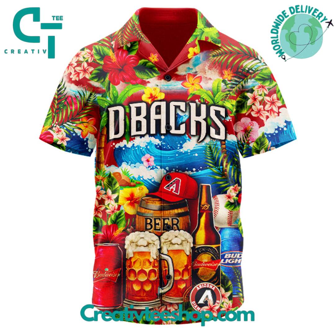 Arizona Diamondbacks X Beer Collection Summer Hawaiian Shirt - Image 2