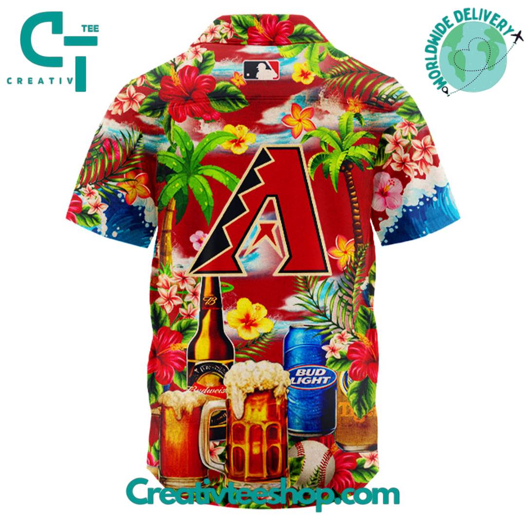 Arizona Diamondbacks X Beer Collection Summer Hawaiian Shirt - Image 3