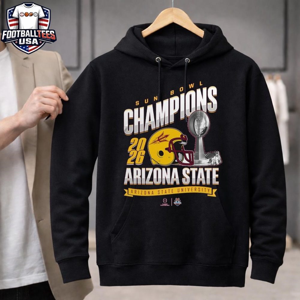 Arizona State Sun Devils Sun Bowl Champions Trophy 2026 Unisex Shirt - Image 3