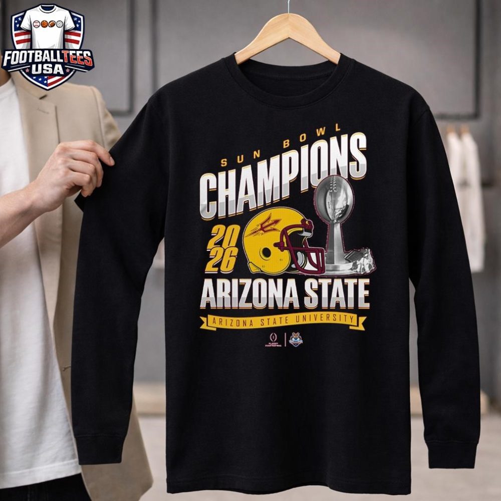 Arizona State Sun Devils Sun Bowl Champions Trophy 2026 Unisex Shirt - Image 4