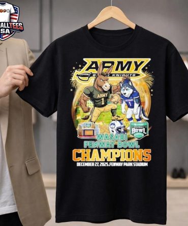 Army Black Knights Football 2025 Wasabi Fenway Bowl Champions Mascot Unisex Shirt