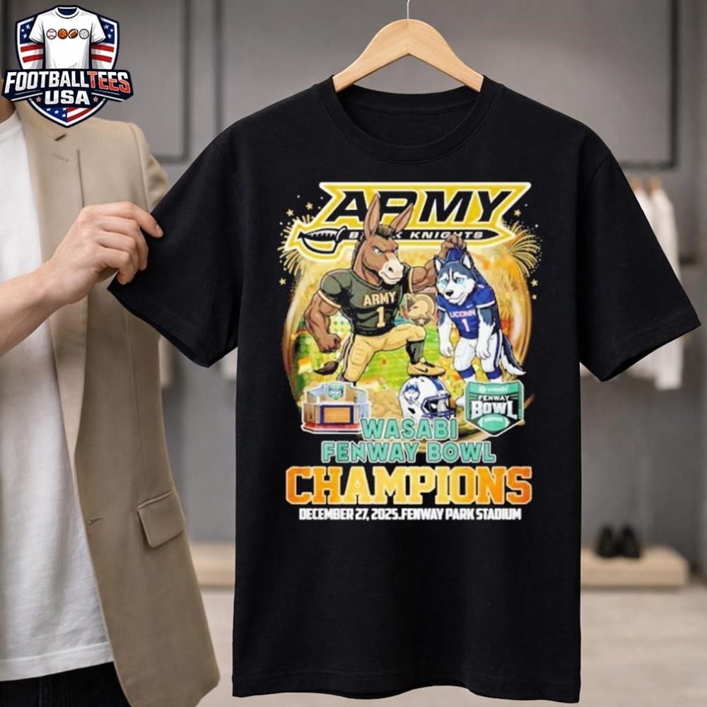 Army Black Knights Football 2025 Wasabi Fenway Bowl Champions Mascot Unisex Shirt