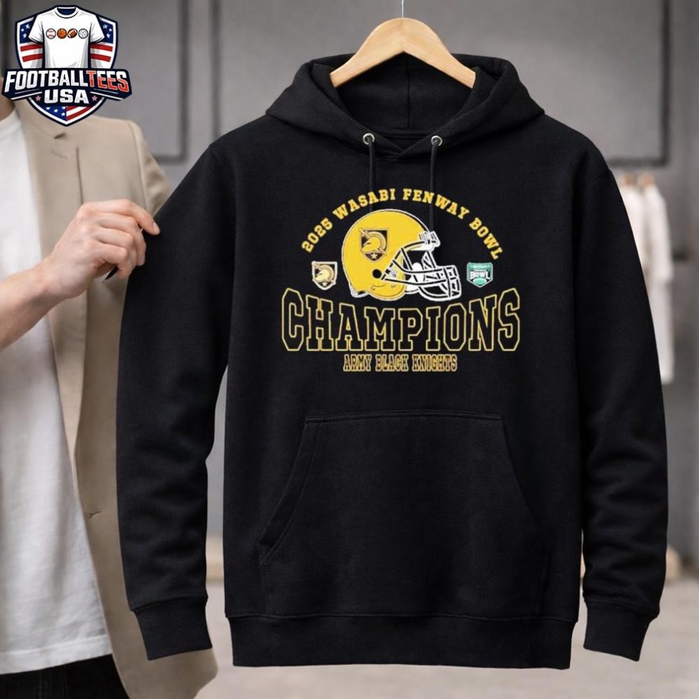 Army Black Knights Football 2025 Wasabi Fenway Bowl Champions Unisex Shirt - Image 3