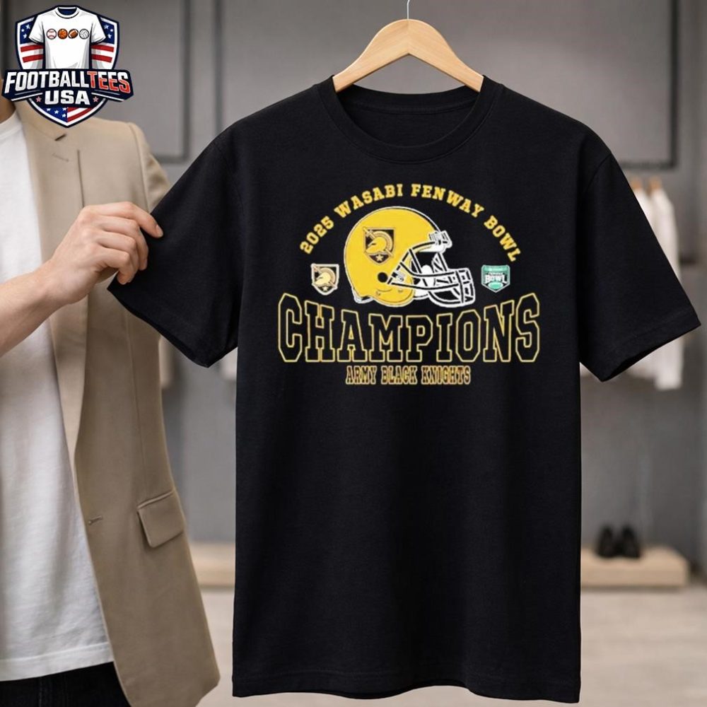 Army Black Knights Football 2025 Wasabi Fenway Bowl Champions Unisex Shirt