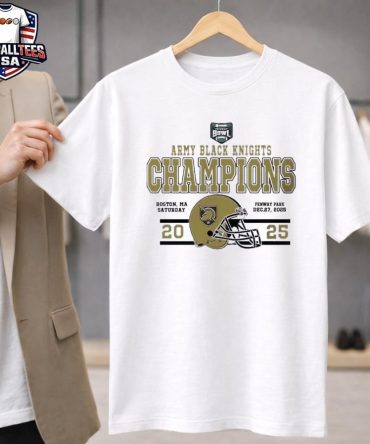 Army Black Knights Football Named To Champions 2025 Wasabi Fenway Bowl Boston Ma Saturday Dec 27 2025 Helmet Unisex Shirt