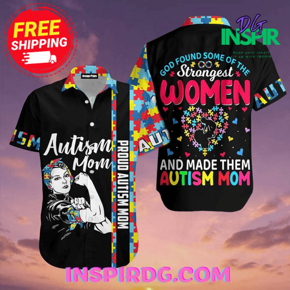 Autism Stronger Mom Trendy Hawaiian Shirt