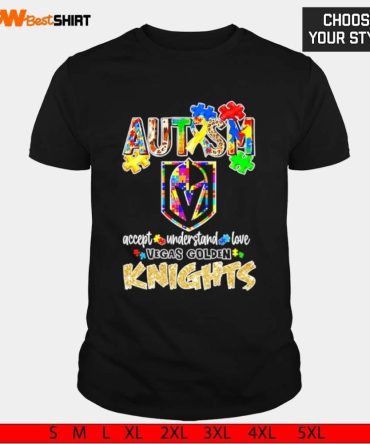 Autism Accept Understand Love Vegas Golden Knights Shirt