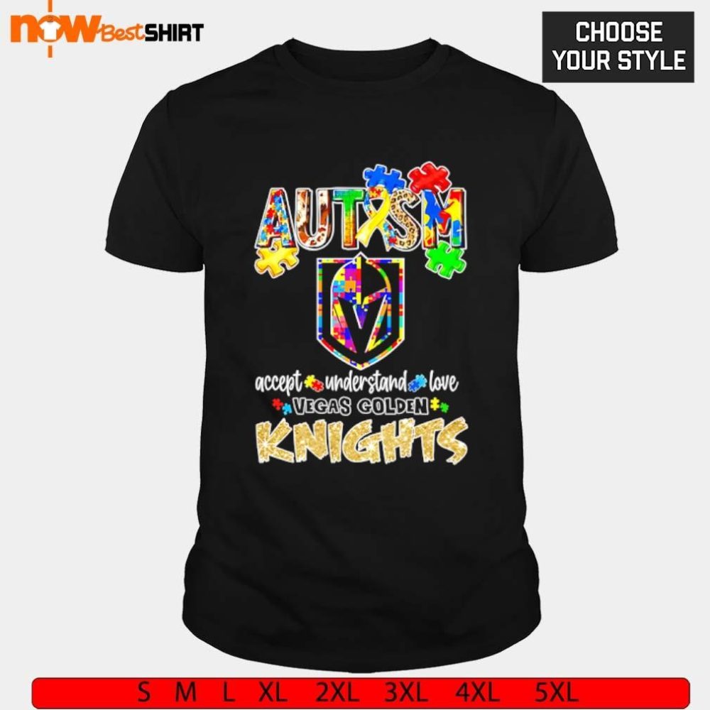 Autism Accept Understand Love Vegas Golden Knights Shirt